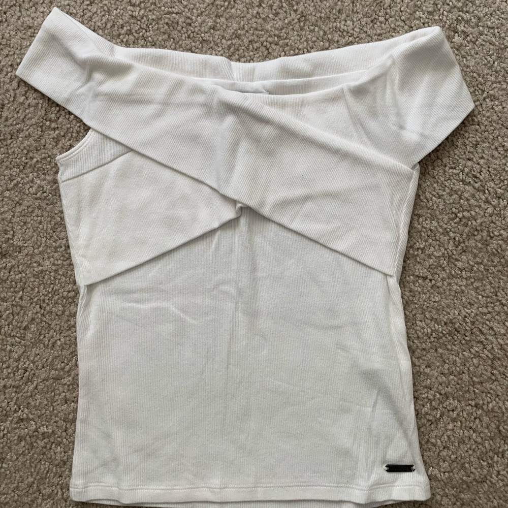Hollister white off shoulder top